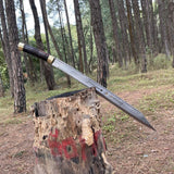 22 Inch Viking Seax Knife - Hand Forged Cleaver Machete from Nepal - FWOSI
