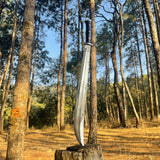 23 Inch Hand-Forged Machete with Rosewood Handle | Unique Decorative Collectible - FWOSI