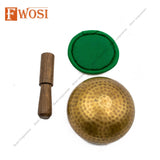 3.5 Inch Full Moon Tibetan Singing Bowl Mallet & Cushion | Antique Yoga Meditation Sound Bowl | Chakra Healing Bowl | Self-Care Gift - FWOSI
