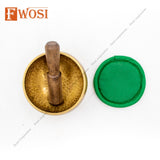 3.5 Inch Full Moon Tibetan Singing Bowl Mallet & Cushion | Antique Yoga Meditation Sound Bowl | Chakra Healing Bowl | Self-Care Gift - FWOSI