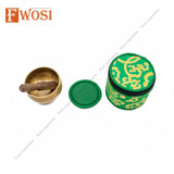 3.5 Inch Full Moon Tibetan Singing Bowl Mallet & Cushion | Antique Yoga Meditation Sound Bowl | Chakra Healing Bowl | Self-Care Gift - FWOSI