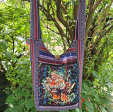 Art Print Cotton Shoulder Bag - FWOSI