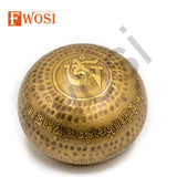 4 Inch Mantra Engraving Tibetan Singing Bowl Mallet | Antique Meditation Ring Healing Sound Bowl | Offering Bowl | Mindfulness Gift - FWOSI