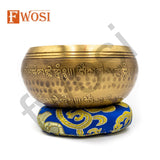 4 Inch Mantra Engraving Tibetan Singing Bowl Mallet | Antique Meditation Ring Healing Sound Bowl | Offering Bowl | Mindfulness Gift - FWOSI