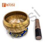 5 Inch Mantra Engraving Tibetan Singing Bowl Mallet | Antique Meditation Ring Healing Sound Bowl | Offering Bowl | Mindfulness Gift - FWOSI