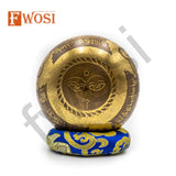 5 Inch Om Mantra Tibetan Singing Bowl Mallet | Antique Meditation Ring Healing Sound Bowl | Copper Bowl | Offering Bowl | Mindfulness Gift - FWOSI