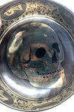 7.5 Inch Skull Hand Carving Tibetan Singing Bowl Mallet & Cushion | Antique Mindfulness Bell Sound Bowl | Meditation Bowl | Self-Care Gift - FWOSI