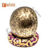 7 Inch Full Moon Tibetan Singing Bowl Set | Antique Meditation Ring Sound Bowl for Yoga Chakra Healing | Offering Bowl | Mindfulness Gift - FWOSI