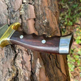 7-Inch Handmade Cleaver Knife - Premium Carbon Steel Collectible Gift - FWOSI