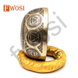 8.5 Inch Goddess Kali Carving Sound Bowl Meditation Set - Tibetan Singing Bowl - FWOSI