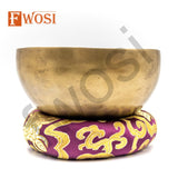 8.5 Inch Tibetan Singing Bowl Mallet | Antique Meditation Ring Sound Bowl | Copper Bowl | Offering Bowl | Mindfulness Gift | Stress Relief - FWOSI