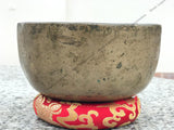 8 Inch Antique Tibetan Singing Bowl with Mallet | Full Moon Spiritual Mindfulness Bell Sound Bowl for Yoga, Meditation & Chakra Healing - FWOSI