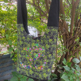 Hemp Leaf Print Crossbody Bag - FWOSI