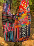 Casual Patchwork Crossbody Bag Artisan-Made Cotton Fabric: Hand-Stitched with Love from Nepal - FWOSI
