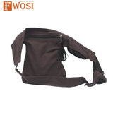 Fwosi Black Cotton Fanny Pack - FWOSI