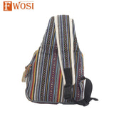 Fwosi Boho Messenger Sling Bag - Cotton Crossbody Hippie Style - FWOSI