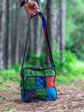 Fwosi Crossbody Bag - Cotton Patchwork Shoulder Bag for Stylish Convenience - FWOSI