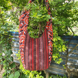 Fwosi Handmade Cotton Crossbody Bag - Unique Screen Printed Design - FWOSI
