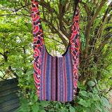 Fwosi Handmade Cotton Shoulder Bag - Gheri Stripe Design - FWOSI