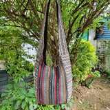 Fwosi Handmade Cotton Shoulder Bag - Screen Printed Design - FWOSI
