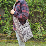 Fwosi Handmade Cotton Shoulder Bag - Screen Printed Design - FWOSI
