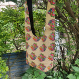 Fwosi Handmade Cotton Shoulder Bag - Unisex Patchwork Design - FWOSI