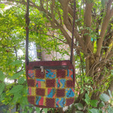 Fwosi Handmade Eco-Friendly Cotton Bag - Unique Patchwork Crossbody Design - FWOSI