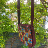 Fwosi Handmade Eco-Friendly Cotton Bag - Unique Patchwork Crossbody Design - FWOSI