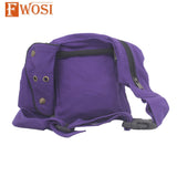 Fwosi Handmade Purple Cotton Fanny Pack - Stylish, Functional Accessory for Daily Use - FWOSI