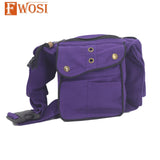 Fwosi Handmade Purple Cotton Fanny Pack - Stylish, Functional Accessory for Daily Use