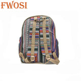 Fwosi Himalayan Handmade Canvas Bag - Durable Hemp Eco-Friendly Everyday Bag - FWOSI