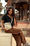 Fwosi Himalayan Handmade Hemp Shoulder Bag - Eco-Friendly Mini Tote for Everyday Use - FWOSI