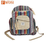 Fwosi Himalayan Hemp Hiking Backpack for Eco-Friendly Adventures - FWOSI