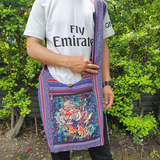 Fwosi Screen Art Print Bag - Stylish Cotton Shoulder Bag with Eco-Friendly Design - FWOSI