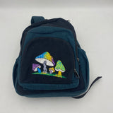 Fwosi Unique Design Mushroom Embroidery Hemp Backpack for Hippie Vibes - FWOSI