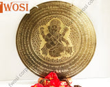 Ganesha Carving Gong - 18.5 Inch Beautifully Crafted Gong - FWOSI