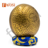 Gold and Blue Antique Tibetan Singing Bowl Mallet & Cushion | Spiritual Mindfulness Bell Sound Bowl | Yoga Meditation Bowl | Healing Bowl - FWOSI