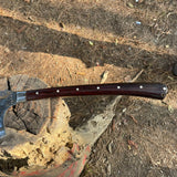 Hand-Forged Wooden Handle Axe - Traditional Artisan Collectible Decorative Viking-Style Axe - FWOSI