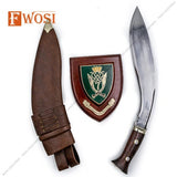 Handmade Kukri Knife - Leather Sheath & Wood Working Sharp Survival Tool - FWOSI