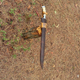 Handmade Viking Sword - 22-Inch Collectible Hand-Forged Carbon Steel Artifact - FWOSI