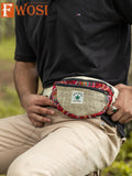 Hemp Fanny Pack - Eco-Friendly Hemp Hippie Fanny Pack for Trendy Adventures - FWOSI