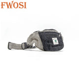 Hemp Fanny Pack Sling Bag for Eco-Friendly Style and Convenience - FWOSI