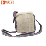 Hemp Gheri Stripe Messenger Bag - Sustainable Hemp Messenger Bag for Everyday Use