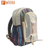 Hemp Hippie Backpack - Stylish Everyday Bag for Eco-Conscious Souls - FWOSI
