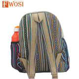 Hemp Hippie Backpack - Stylish Everyday Bag for Eco-Conscious Souls - FWOSI