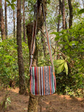 Hemp Messenger Bag: Stylish Leather and Linen Design - FWOSI