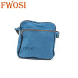 Himalayan Blue Hemp Crossbody Bag - Handmade Shoulder Bag - FWOSI