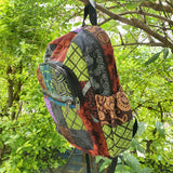 Himalayan Handmade Patchwork Backpack - Unique Fwosi Cotton Festival Bag - FWOSI