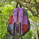 Himalayan Handmade Patchwork Backpack - Unique Fwosi Cotton Festival Bag - FWOSI