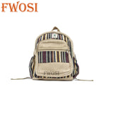 Hemp Laptop Backpack Everyday Bag - FWOSI